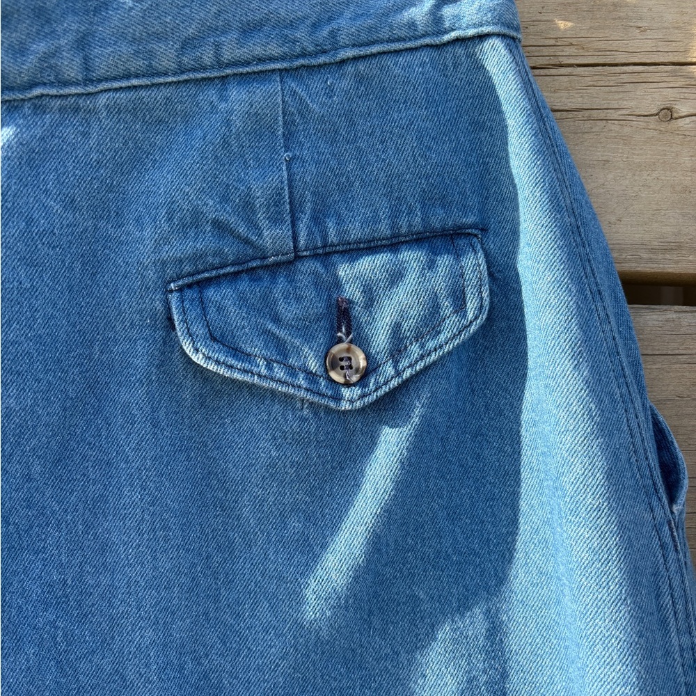 L.L. Bean Classic Blue Midi Skirt - Picture 9 of 9